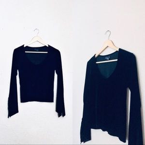 G-dresses vtg stretch velour pullover top